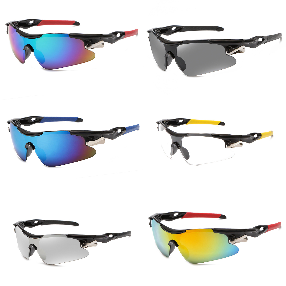 Luxury Sports Unique Athletic Wrap Shades Lightweight Running Cycling Fishing Eyewear Unisex Sunglasses Men Designer Lunette De Soleil Femme