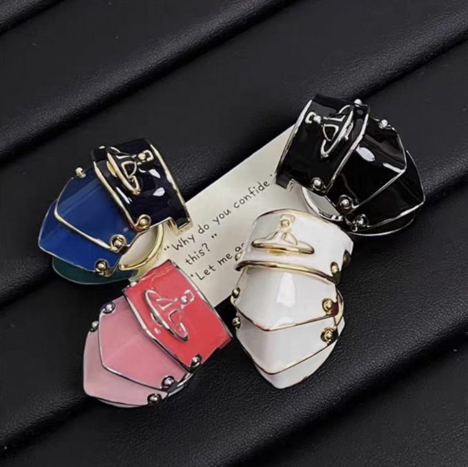 Plain Band Ring Artemis Classic Designer Armor Luxurious Enamel Saturn Four Section Gothic Punk wedding Gender Neutral Jewelry Party Ring Solid
