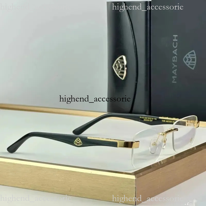 Designer maybach Sunglasses Eyewear THE ARTIST TOP Quality Fashion Optical Glasses Multicolour Rimless Classic For Men Women e56