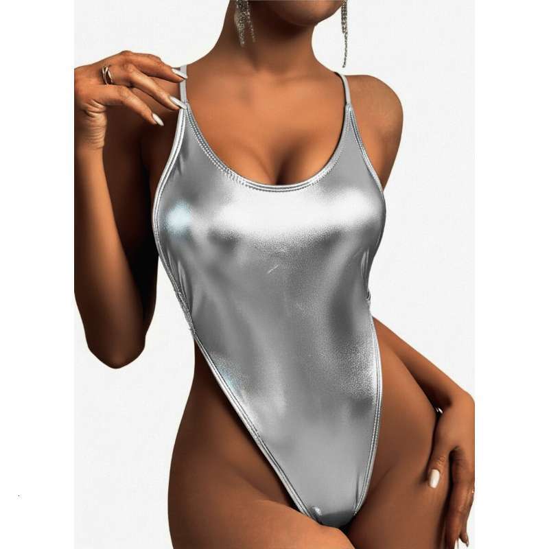 Nuovo costume da bagno estivo Y2K Costume da bagno da bagno Colo-Block Costume da bagno intero sexy per donna, costumi da bagno da spiaggia a vita a