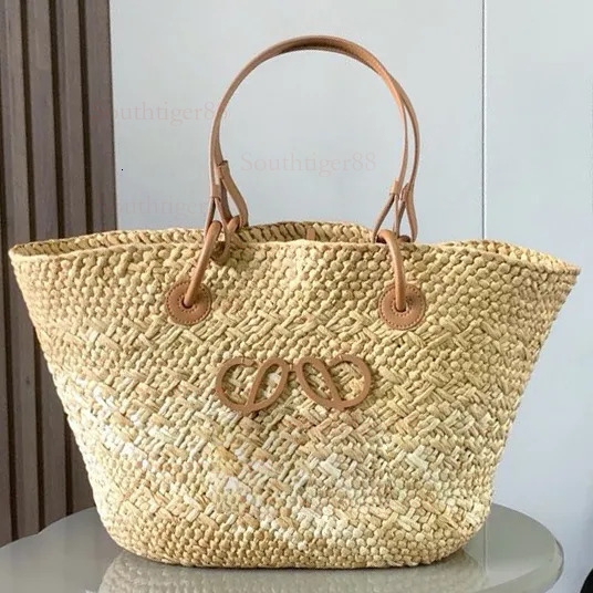 2026 Beach Bag Designer Bag handbagity Luxury Straw Basket High Quality Fashion Knitting Totes Classic Handbags Large Capacity puzzle bag 67
