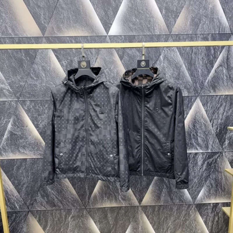 2026 Spring New European Fashion Brand Men's Hooded Double-Sided Jacket, Stylish And Versatile Casual Coat