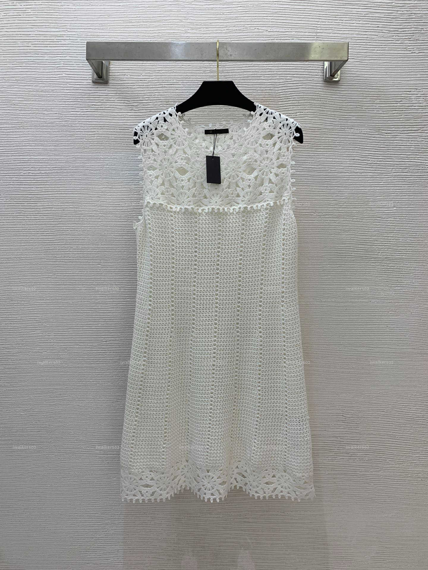 Classics Vest women dress Summer lady dresses women designer clothes hollow-out sunflower knit skirt A050X01N082-image-1104260085