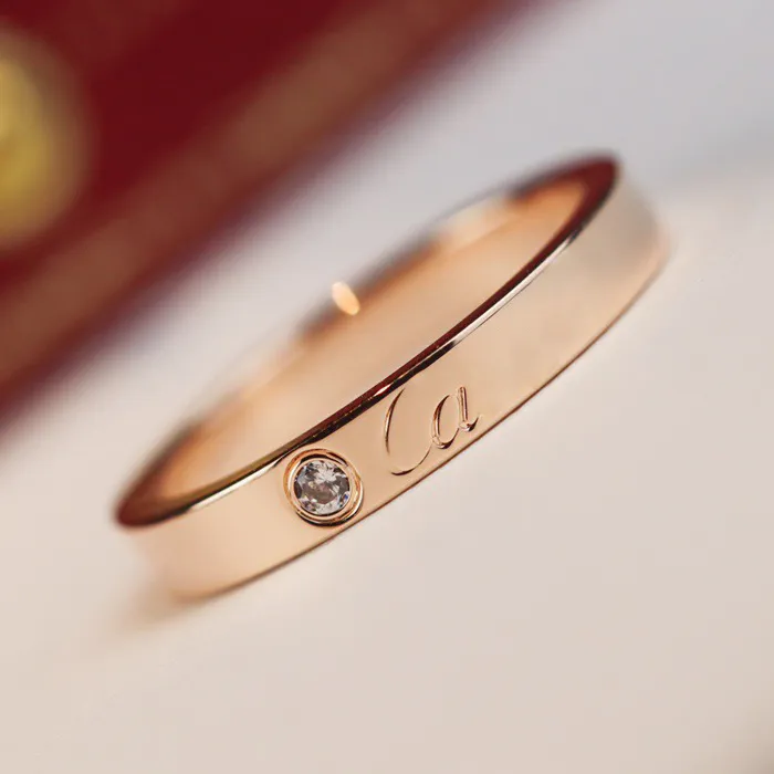 ring designer ring luxury rings signature ring diamond ring high quality women men classic fashion jewelry light sophistication box