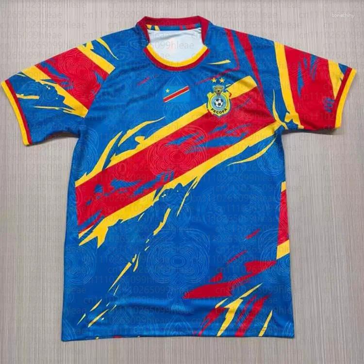 T-shirts pour hommes été Parent-enfant Congo bleu équipe de Football maillot ougandais National T-Shirt à séchage rapide haut imprimé en 3D