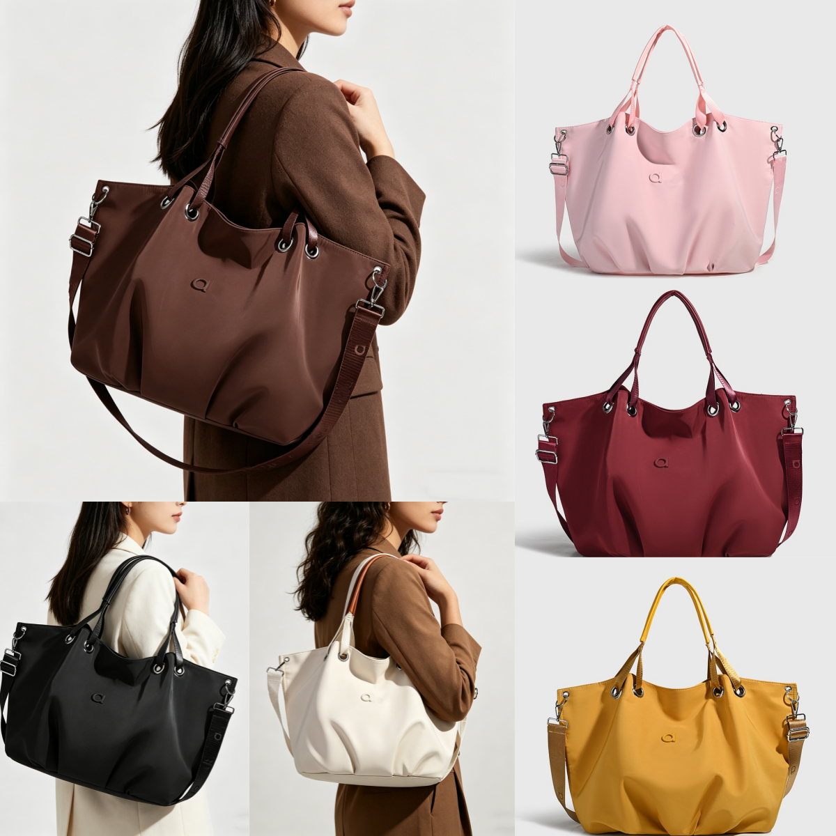2068AO Sac fourre-tout de grande capacité pour femmes, sac à main de voyage élégant avec caractéristiques de sport et de Yoga