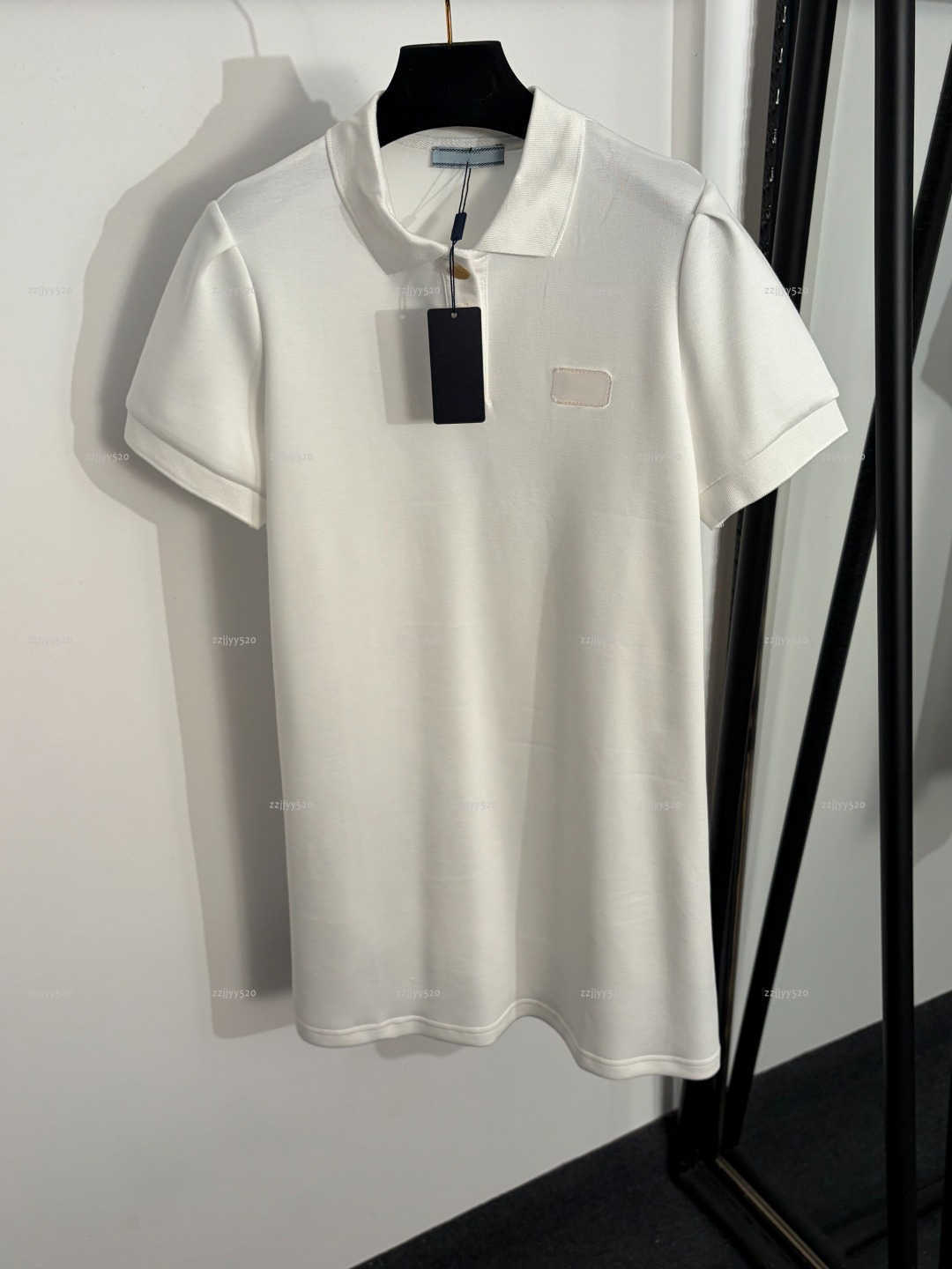 Brand lapel women dress Summer lady dresses women designer clothes short-sleeved skirt A019X01N043-image-1104259055