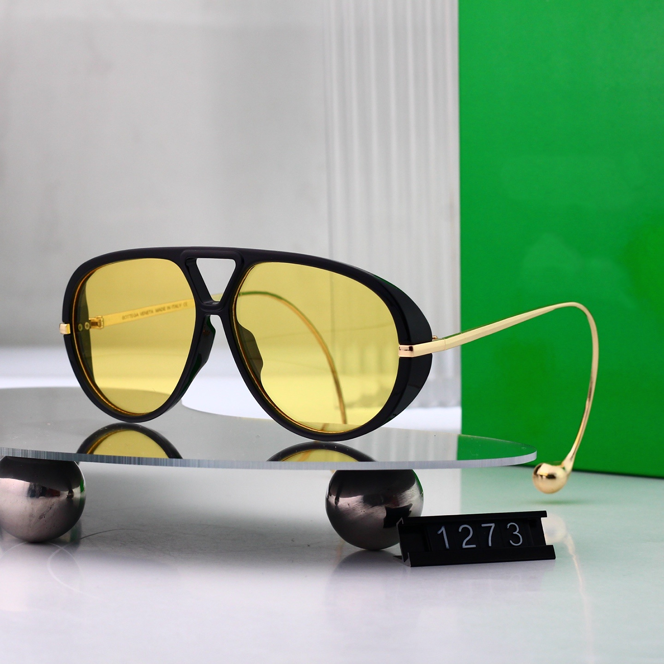 Luxury Drop Pilot For Womens Mens Fashion Oval frame Metal 1273 Goggles Designer Sunglasses Protect eyes Anti-UV400 With box