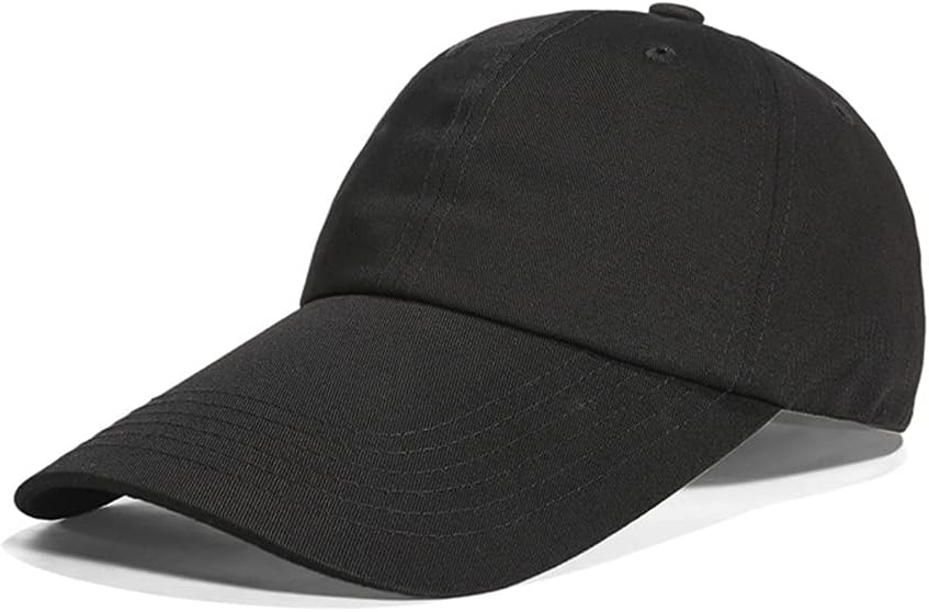 needoh 4.3" Long Bill Dad Hat Men Women Plain Polo Twill Baseball Cap Unstructured Soft-image-1104315173