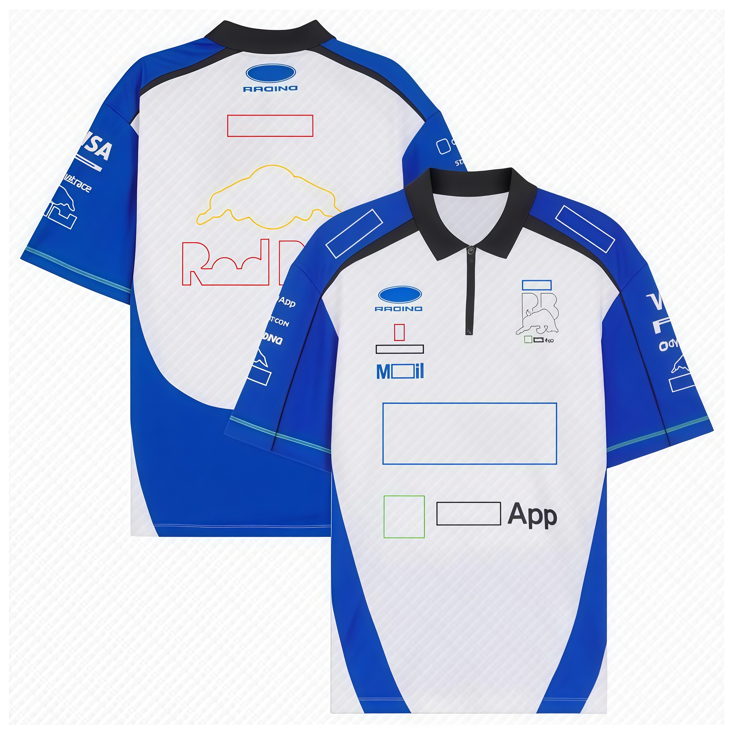 F1logo summer short-sleeved T-shirt team F12026POLO shirt with the same customised-image-727515110