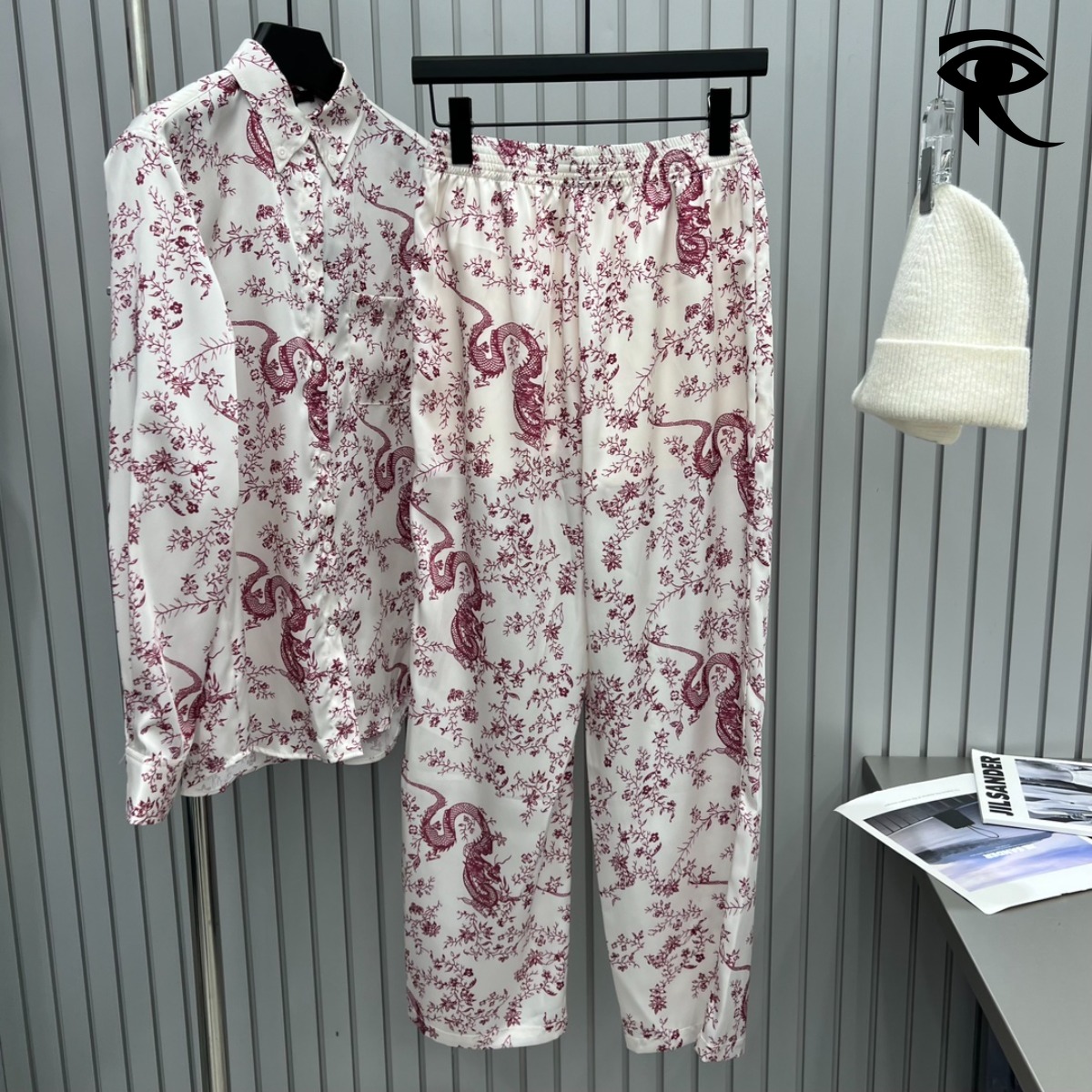 2024 Année du zodiaque chinois du dragon Édition limitée Pyjamas Pyjamas en soie Ensemble Costume original Vêtements Designer Pyjamas Ventes dire