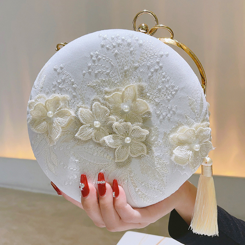 Fairy Style Hanfu Ancient Style Bag 2026 New Chinese Style Qipao Purse Summer Fresh Round Crossbody Handbag for Women