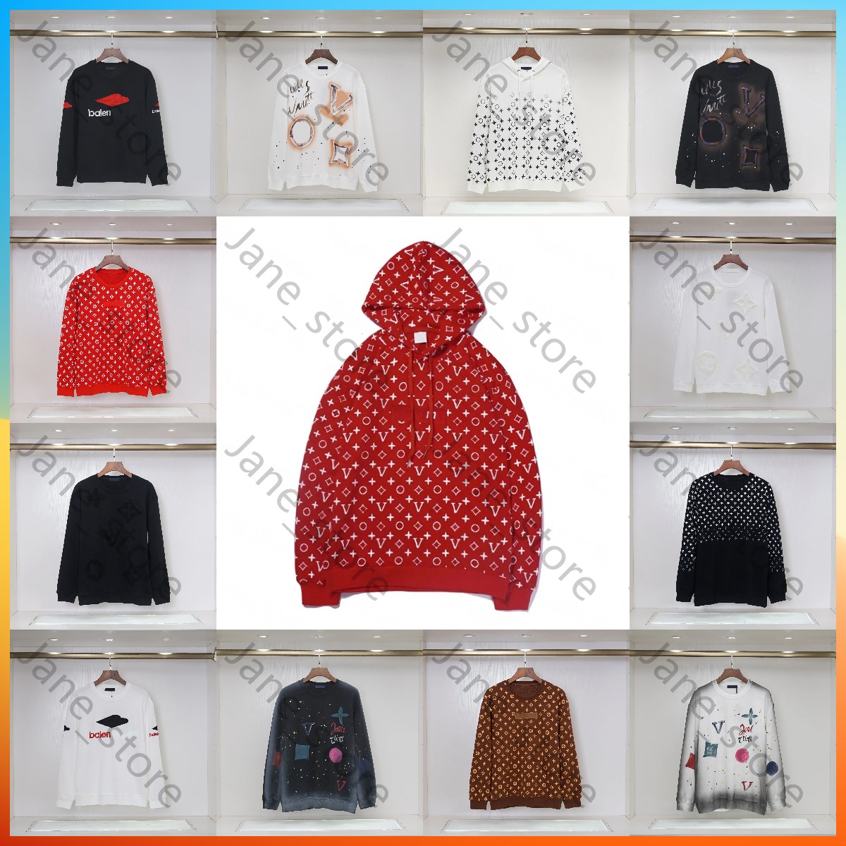 5A Designer For Men American Autumn And Winter Casual Letter Printed Long Sleeved Sweatshirts Fashion Luxury Pure Cotton Mens Hoodies Clothing 01