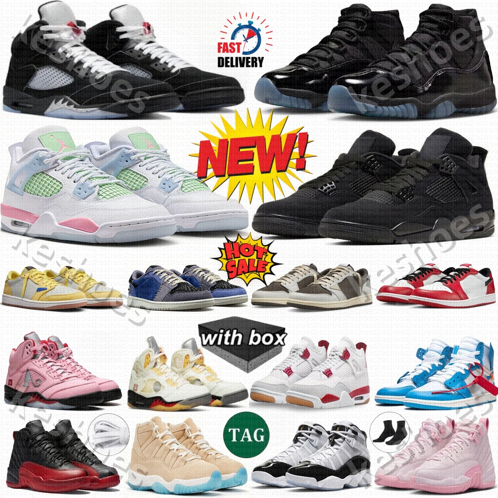 Basketball Shoes 4s 5s 11s Black Cat 2025 Gamma Blue Imperial Purple Cement Valentine's Day Metallic Reimagined Taxi White Oreo Cool Grey Un-image-937784684