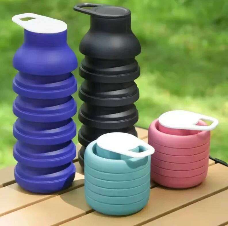 Collapsible Water - Retractable Silicone Cup, BPA-Free Portable Bottle for Travel & Sports Z260202-image-1093989791