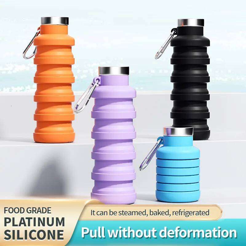 Creative Silicone Folding Running Fitness Portable Bottle Outdoor Sports Water Travel Cup Z260202-image-1093993938
