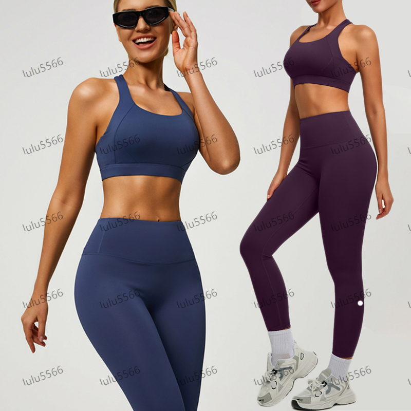 ensemble de yoga soutien-gorge de sport croisé pour femmes débardeur lingerie designer melonleggings ensemble aligner leggings ensembles d'entraî