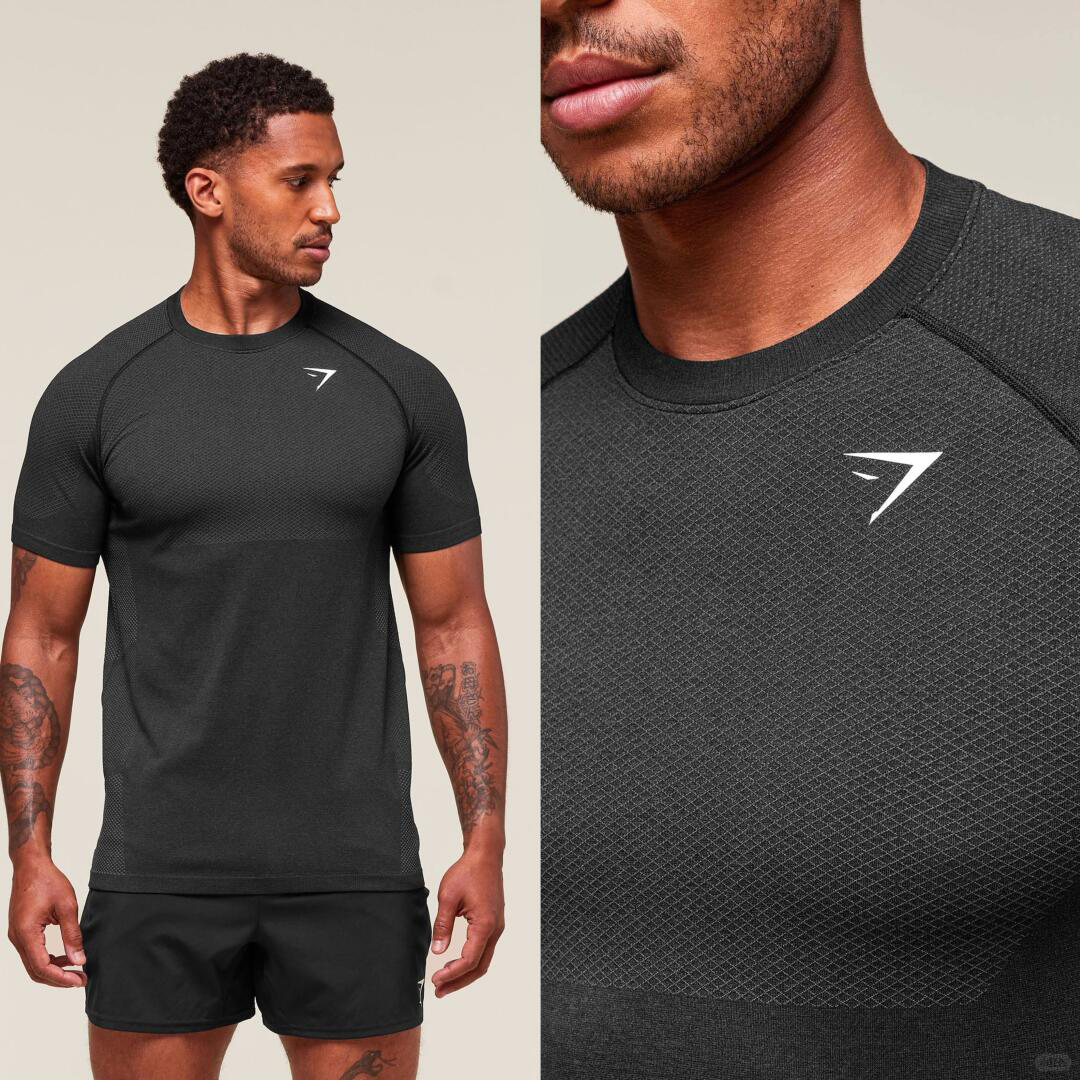 Gym Clothing T-shirt Esigner Sharks Sharked Mens Tshirts Gym Clothing Men Fiess American Vintage T Shirt Oversized Cotton Round Neck Short Se Sports