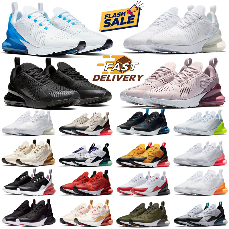 2026 Mens 270 Running Shoes 270s men triple white gum barely rose 270c women Throwback Future metallic gold midnight navy volt habanero red hot p