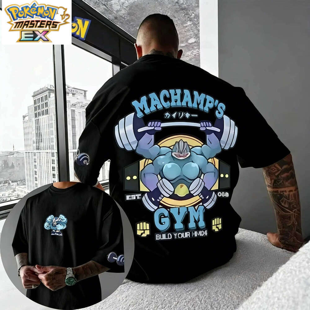 2026 Pokmon Anime "Big Rock Breaking Dancing Hall" Sports Men's T-shirt, New Summer Style for Both Men and Women, L260824