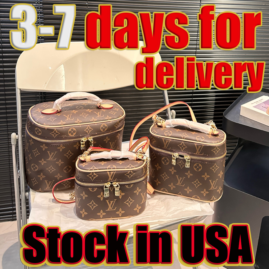 Makeup Bags Sacs Designer l0uis vuitt0nbags Sac cabas Portefeuille Trousse de maquillage Sac épaule Motif floral classique Sac à main Femme Trous