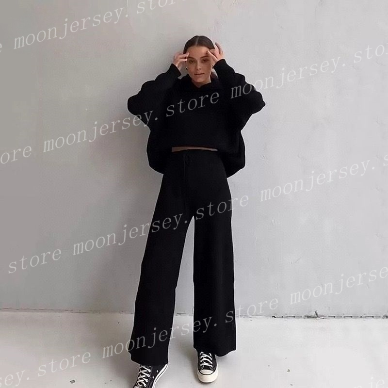 (go off picture not the description) Casual Yoga Designer Knitted Suits Women's Sweatshirts Softs Tracksuits Autumn Spring Sports Sets 34467
