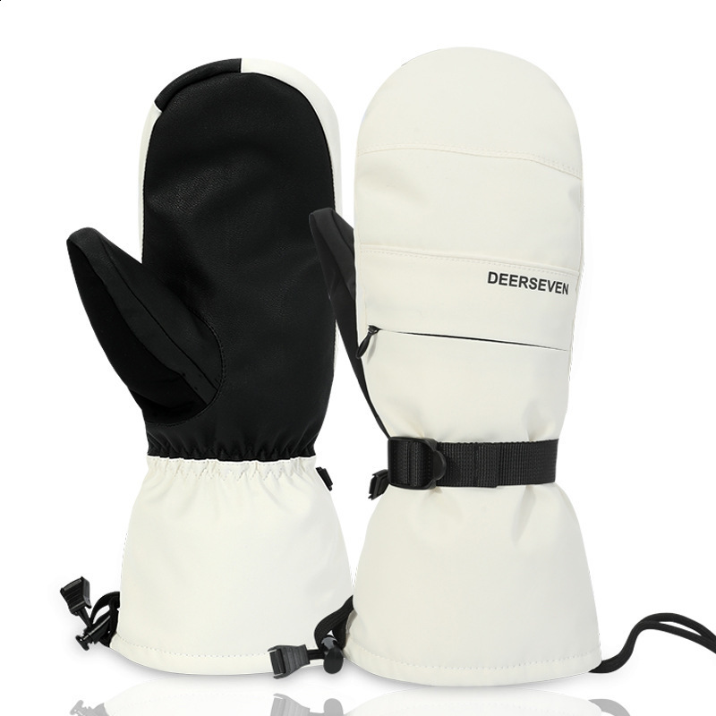 2026 New outdoor Sports Gloves Skifree Ski Men Women Windproof Thickened Waterproof Warm Riding Five Fingered Mitten For Adult Winter Skiing 231201