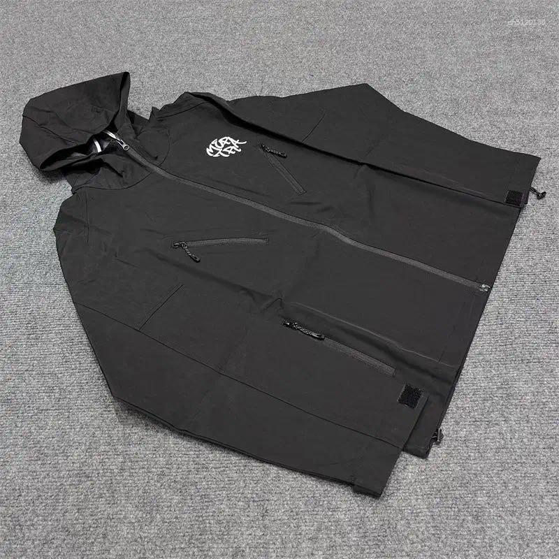 Designer Men's jackets Embroidered Parka Nylon Y2K street Hoodies Jacket Windproof Sports Coat Men Women High Quality Hooded Outdoor Running
