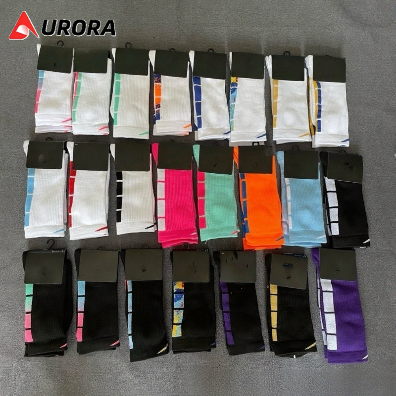 High quality men's and women's sports socks, warm and non slip basketball socks, various fashionable styles to match