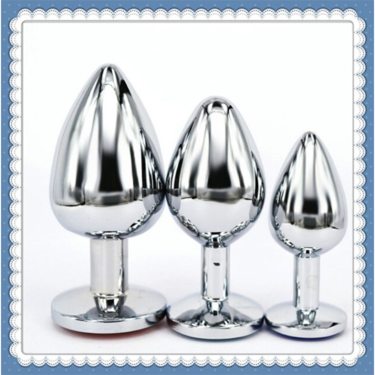 3Pcs/Set Small Medium Large Stainless Steel Metal Anal Plug Dildo Adult Toys Products Butt Plugs Gay Anal Beads