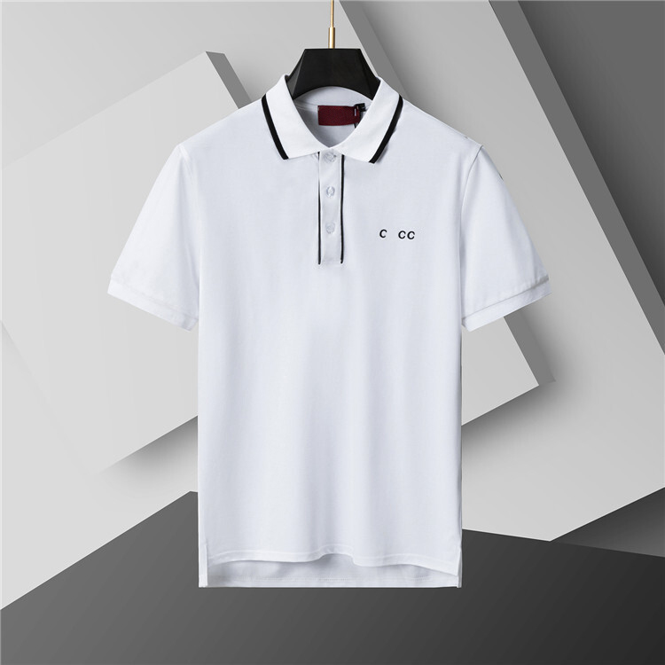 Les polos de créateurs s'adaptent à la taille du T-shirt à manches courtes pour hommes de loisirs et de divertissement italien de haute qualité 1