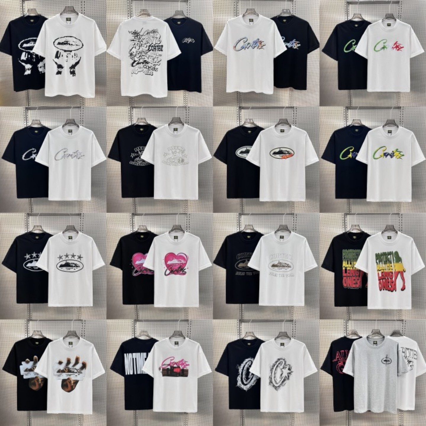 Designer Corte American High Street Alcatraz Short Sleeve T-shirt Mens Ins Street T-shirt Summer Womens Half Sleeve Top