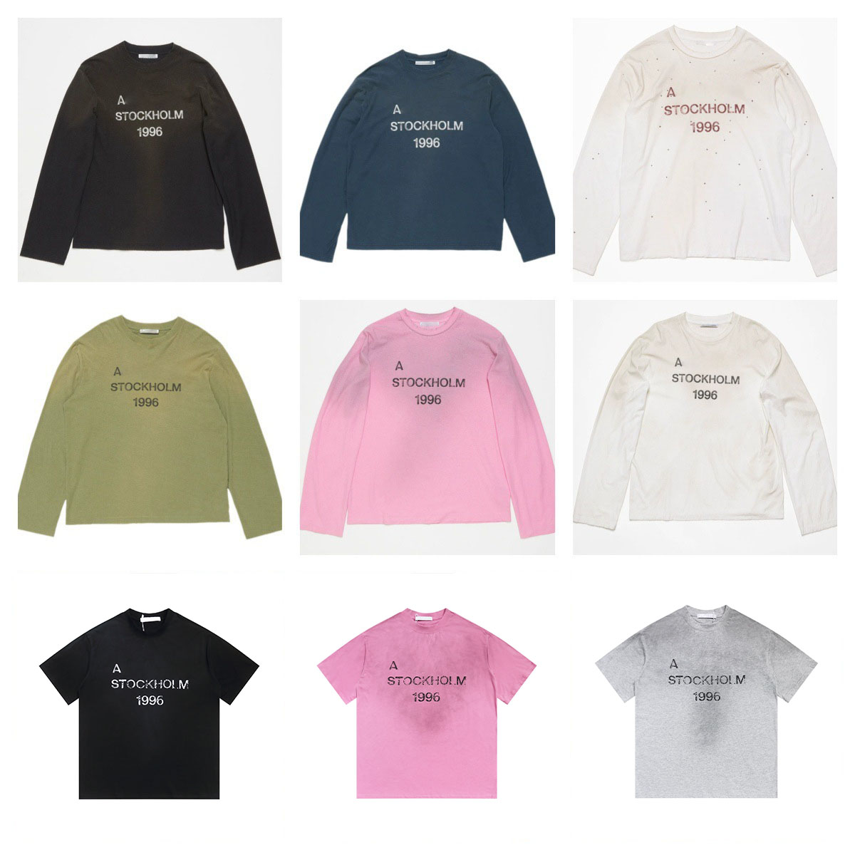 Designer Women's T Shirts Men's Rhinestone Long Sleeve T Shirt Vintage Luxury Clothes Casual Loose Short Sleeve Cotton Top Men Women
