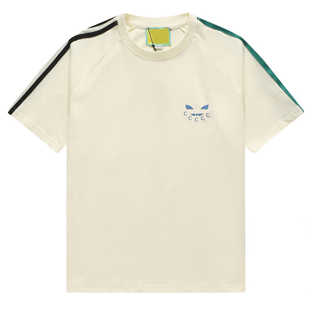 Men's Plus Tees & Polos Round neck embroidered and printed polar style summer wear with street pure cotton r4565w324