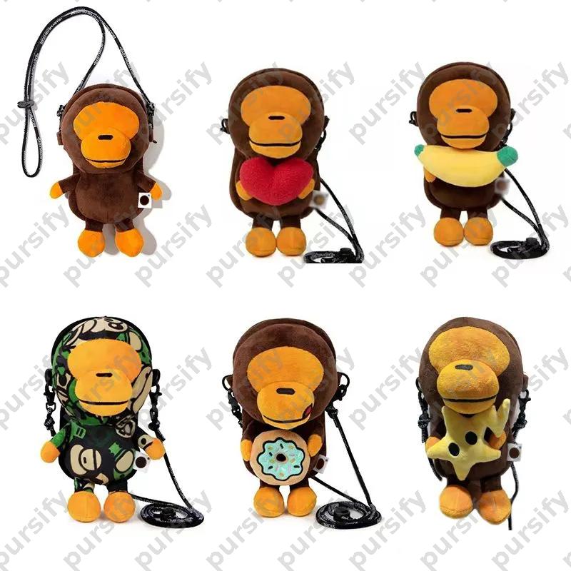 Babymilo Little Monkey Mobile Bag luxe femmes épaule sacs à bandoulière enfants élégant mignon portefeuille luxe enfants sac à main portefeuilles