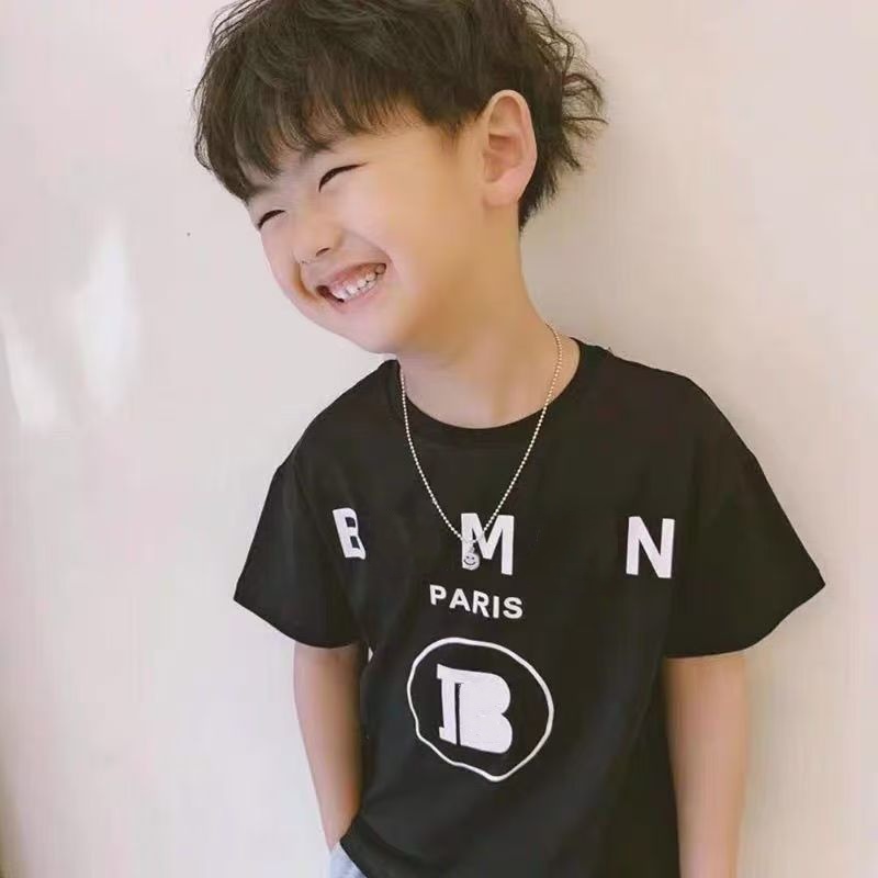 kids designer clothes kid t shirt baby tshirts child clothe letters print girl boy t-shirts summer 100 cotton Leisure Vacation Childrens Day Birt-image-1094775146