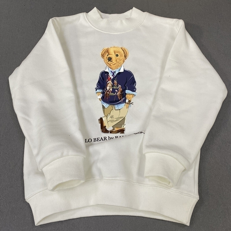 Fashion Kids Designer Clothes Luxury Hoodie Sweatshirt Baby Boys Girls Cute Bear Printed Long Sleeve Pullover Hoodies