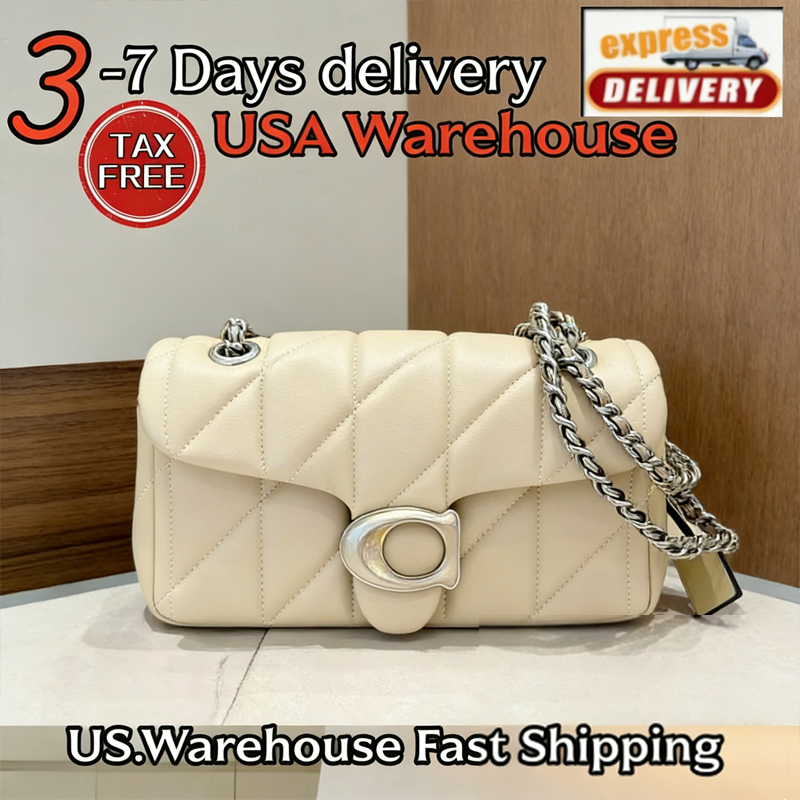 10A Sac Tabby matelassé Sac à main de luxe pour femme Sac à main de créateur Cowboy Capacité Sac à bandoulière en cuir haut pour femme Sac à chaî