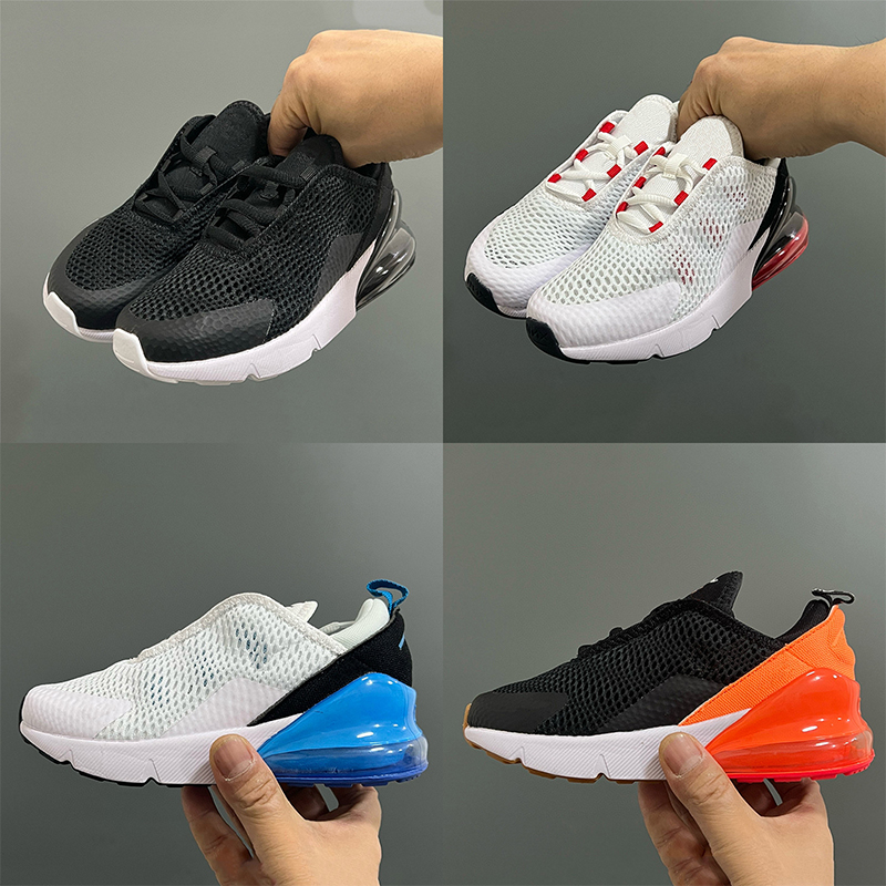 2026 New Colors 27C Kids Childrens Shoes Athletic Outdoor Boy Girls Running Shoe Black White Hyper Bright Violet Toddler Children Sneakers Size 26-3