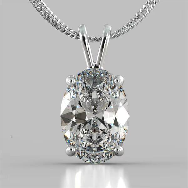 2 ct Lab Grown Real White 18k Gold Chain Pear Cut D VS1 IGI Diamond Pendant Charm Necklace tim