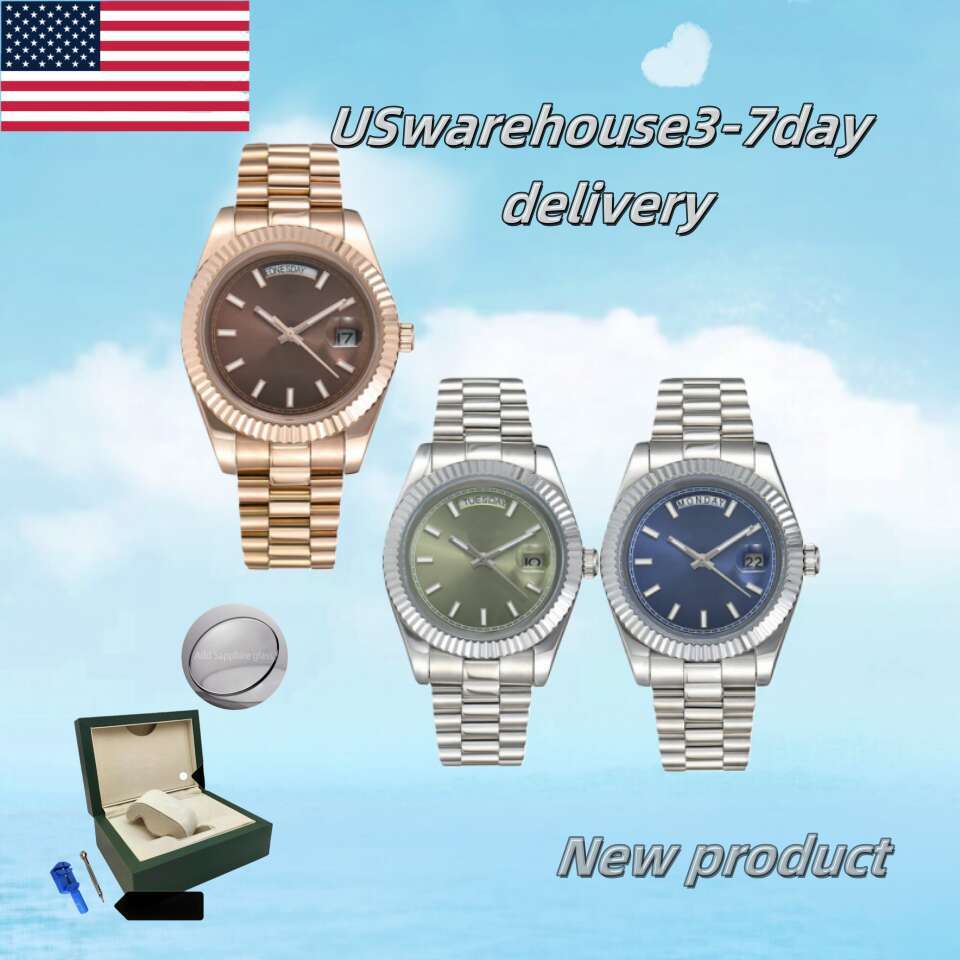 men's and women's watches with automatic mechanical movements all stainless steel watches night light sapphire glass montre de luxe 36-41m