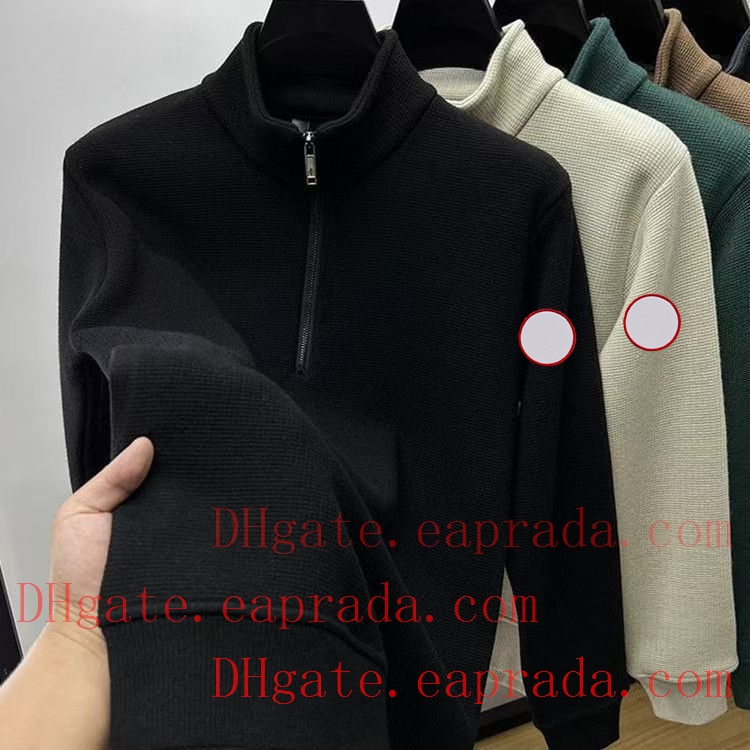 Designer Hoodies Mens quarter zip Sweater Arm Embroidery Red Badge Hoody Coats Hoodie Hoody Half Zipper Man Woman Homme Sweater Vest Gilets Mens