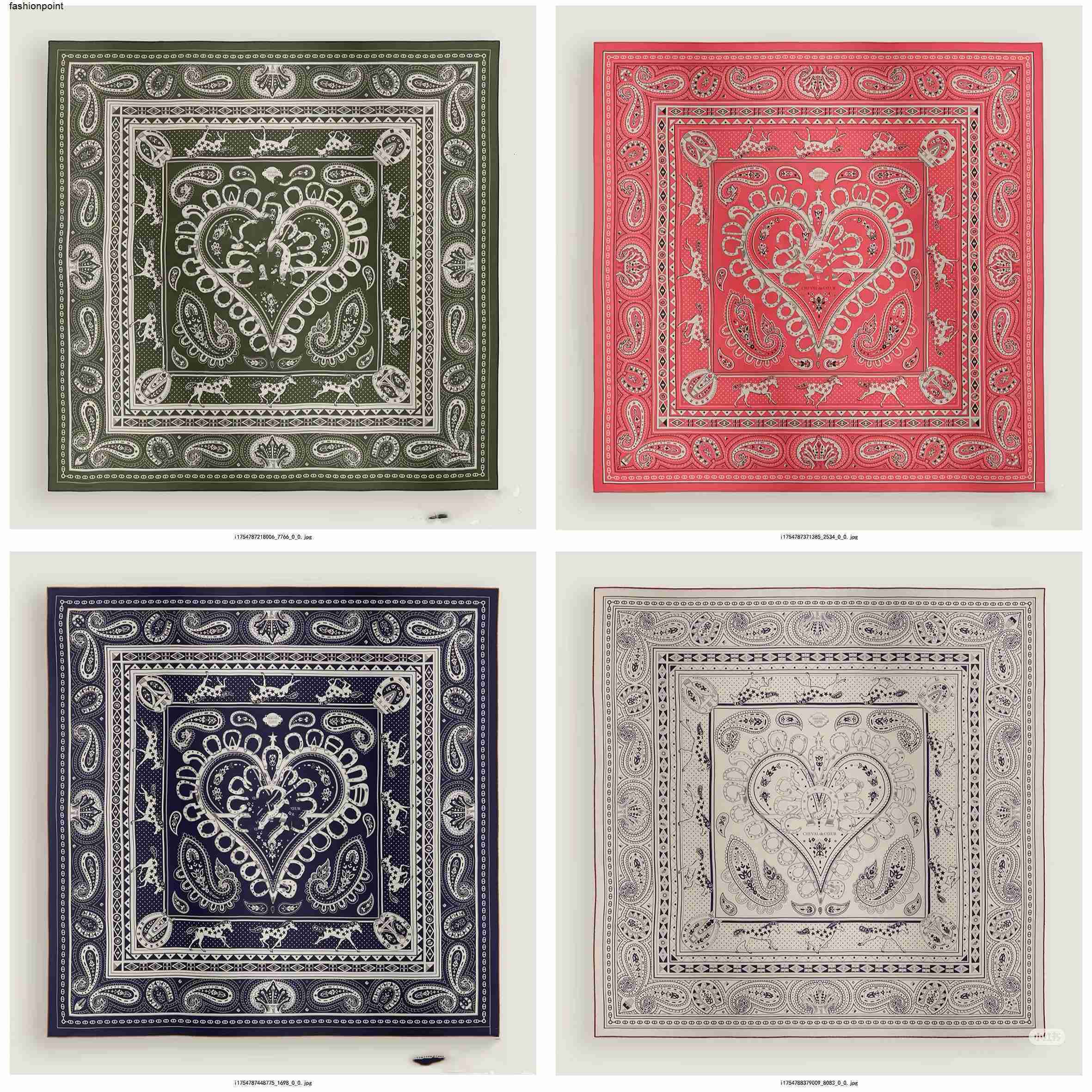 Scarves 25ss brand H Designer Silk Cashmere 140 Large Square Scarf a classic and versatile shawl for women