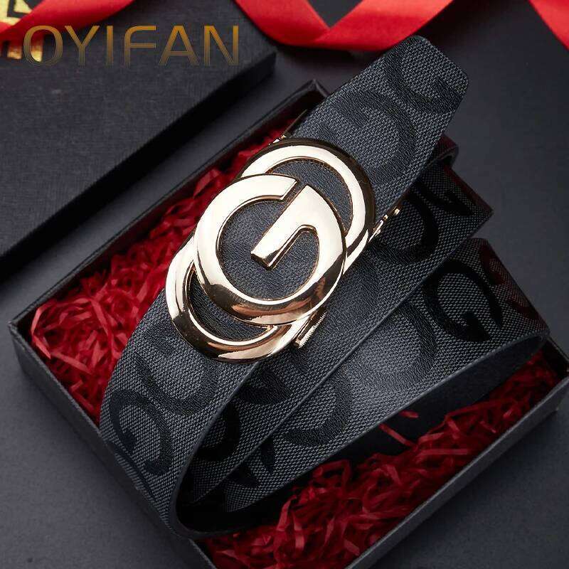 Men's leather ratchet fashionable designer belt, men's popular style, high-quality genuine cowhide, durable H260205