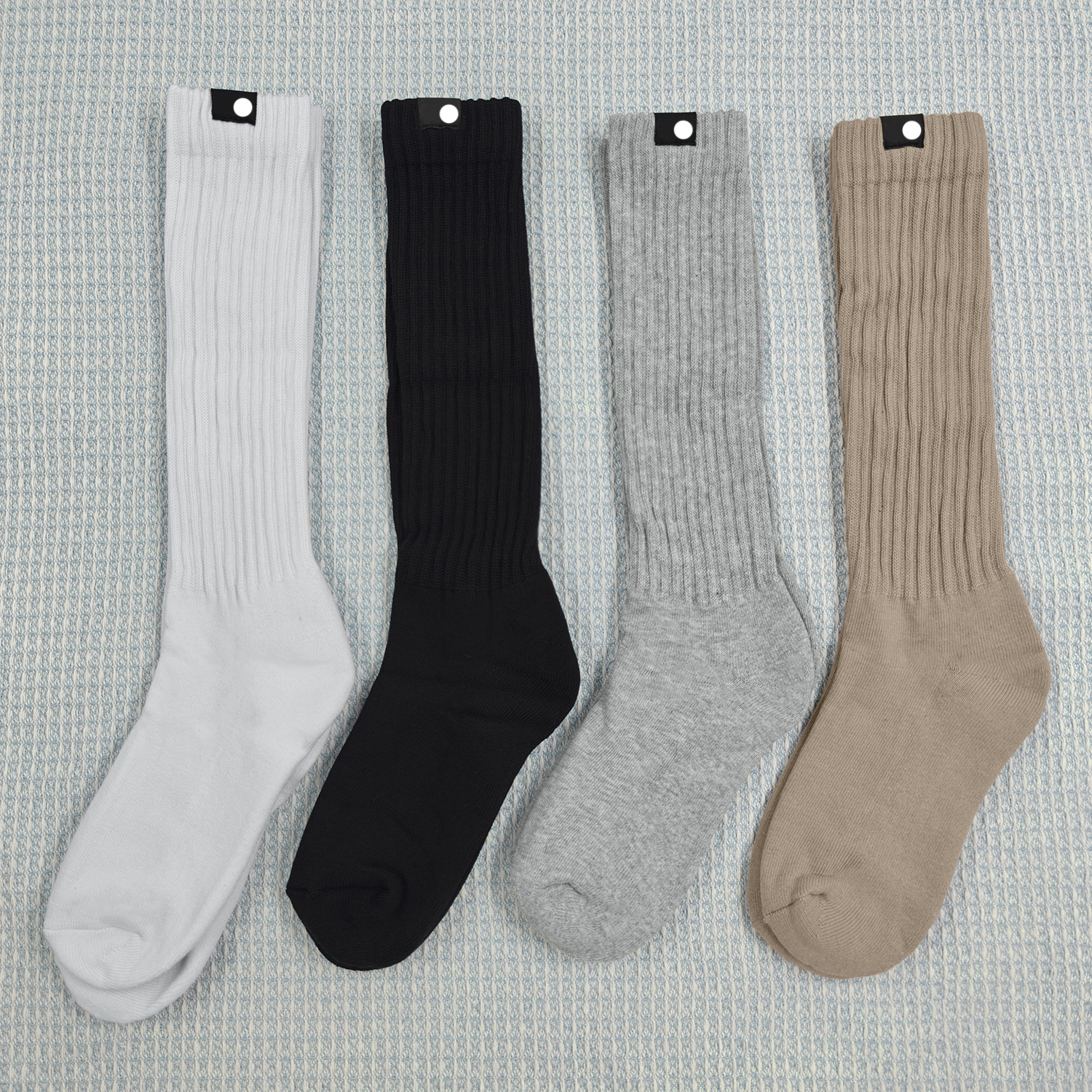 Unisex Scrunch Sock Double-layered Crew Sock Winter Cotton Thickened Sports Basketball Long Socks-image-1094377400