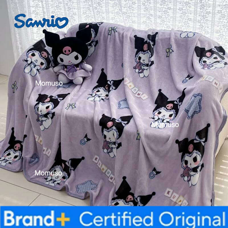 Sanrio 2025 Hello Kitty Plush Blanket Bed Sheet Cartoon Children Adult Air Conditioning Blankets Nap Soft Warm Fluffy Quilt Gift H260206-image-1095084460