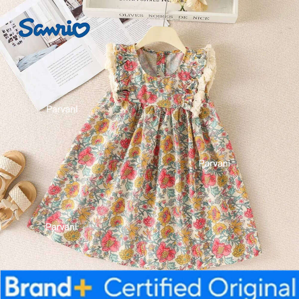 Sanrio robes décontractées robe de princesse d'été nouvelle robe pour les filles H260206