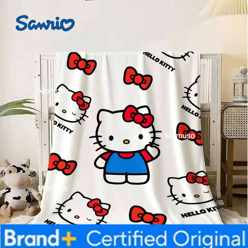 Sanrio Kawaii Hellos Kitty Nap Blanket Sofa Soft Fluffy Winter Bedding Home And Bedroom Decorations Warm Blankets Up To The H260206-image-1095084238