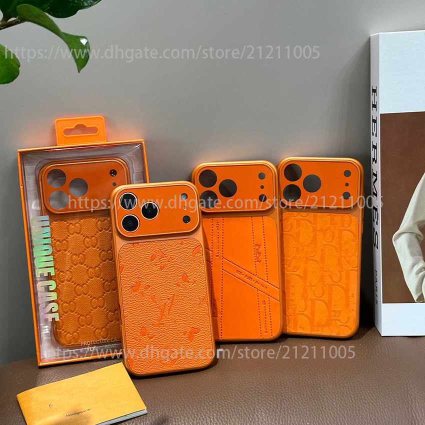 Designer Phone Case For Iphone 17 16 15 14 13 Pro Max Plus 16Pro Classic Pattern Phone Case Embossed Logo 17Pro Cover 15Promax 14Pro Full Wrap Aroun