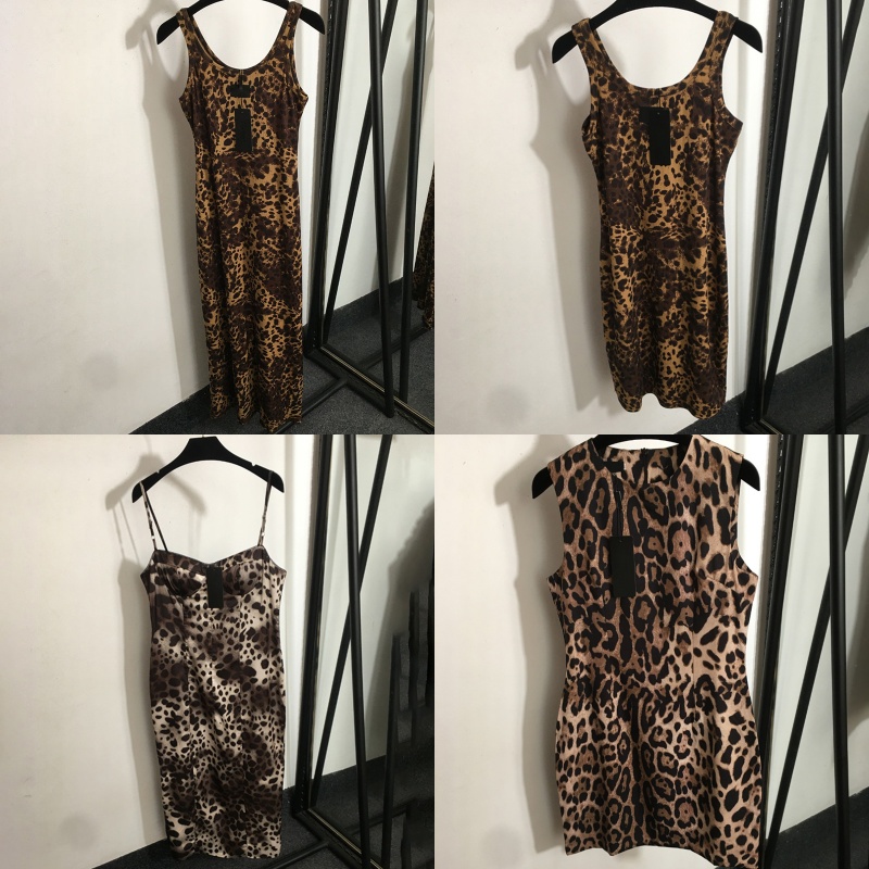 Sexy Leopard Printed Dress Trendy Designer Strapless Dress For Women Summer Classic Slim Fit Dress Vest Mini Dress